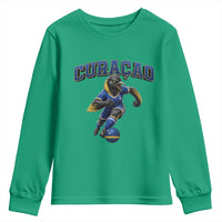 Funny Curacao Bird Soccer Lover Youth Sweatshirt Caribbean Island Gift