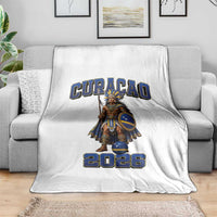 Curacao Warrior Football Fan Throw Blanket Proud Island Game Day Gift