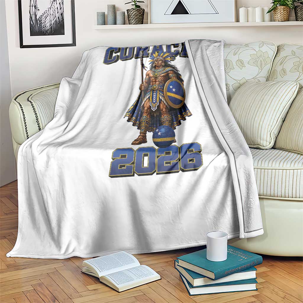Curacao Warrior Football Fan Throw Blanket Proud Island Game Day Gift