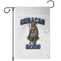 Curacao Warrior Football Fan Garden Flag Proud Island Game Day Gift