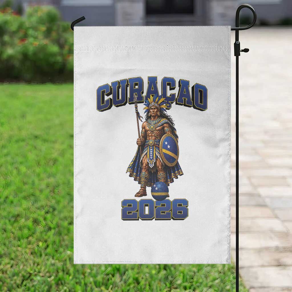 Curacao Warrior Football Fan Garden Flag Proud Island Game Day Gift