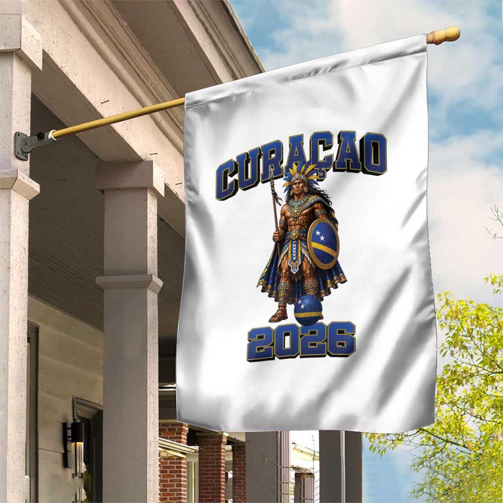 Curacao Warrior Football Fan Garden Flag Proud Island Game Day Gift