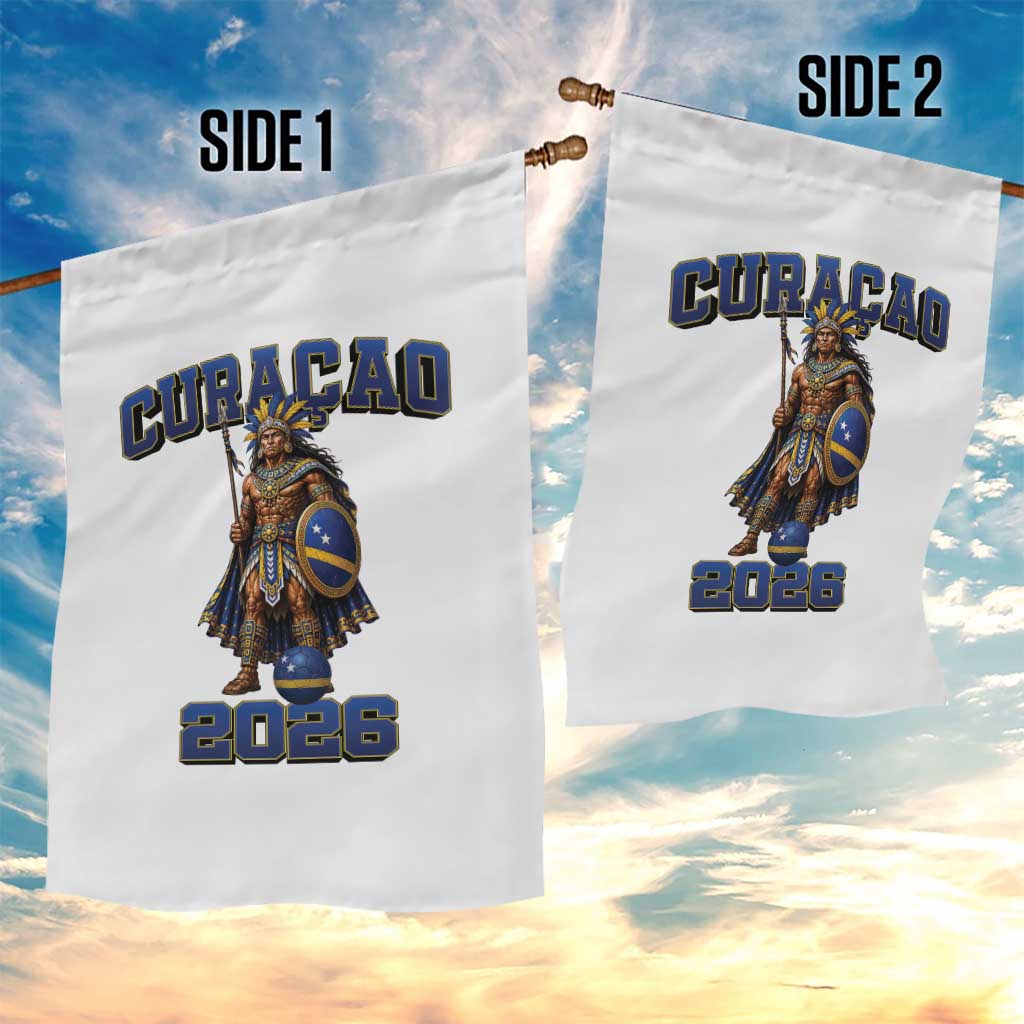 Curacao Warrior Football Fan Garden Flag Proud Island Game Day Gift