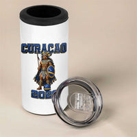 Curacao Warrior Football Fan 4 in 1 Can Cooler Tumbler Proud Island Game Day Gift