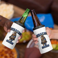 Curacao Warrior Football Fan 4 in 1 Can Cooler Tumbler Proud Island Game Day Gift