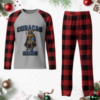 Curacao Warrior Football Fan Plaid Pajama Set Proud Island Game Day Gift