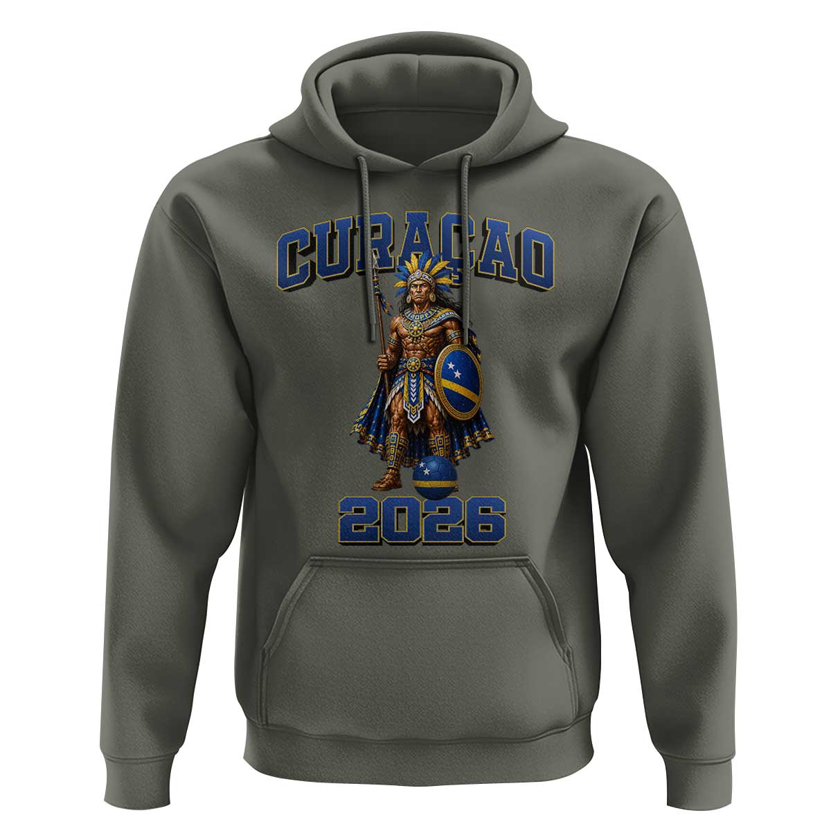 Curacao Warrior Football Fan Hoodie Proud Island Game Day Gift