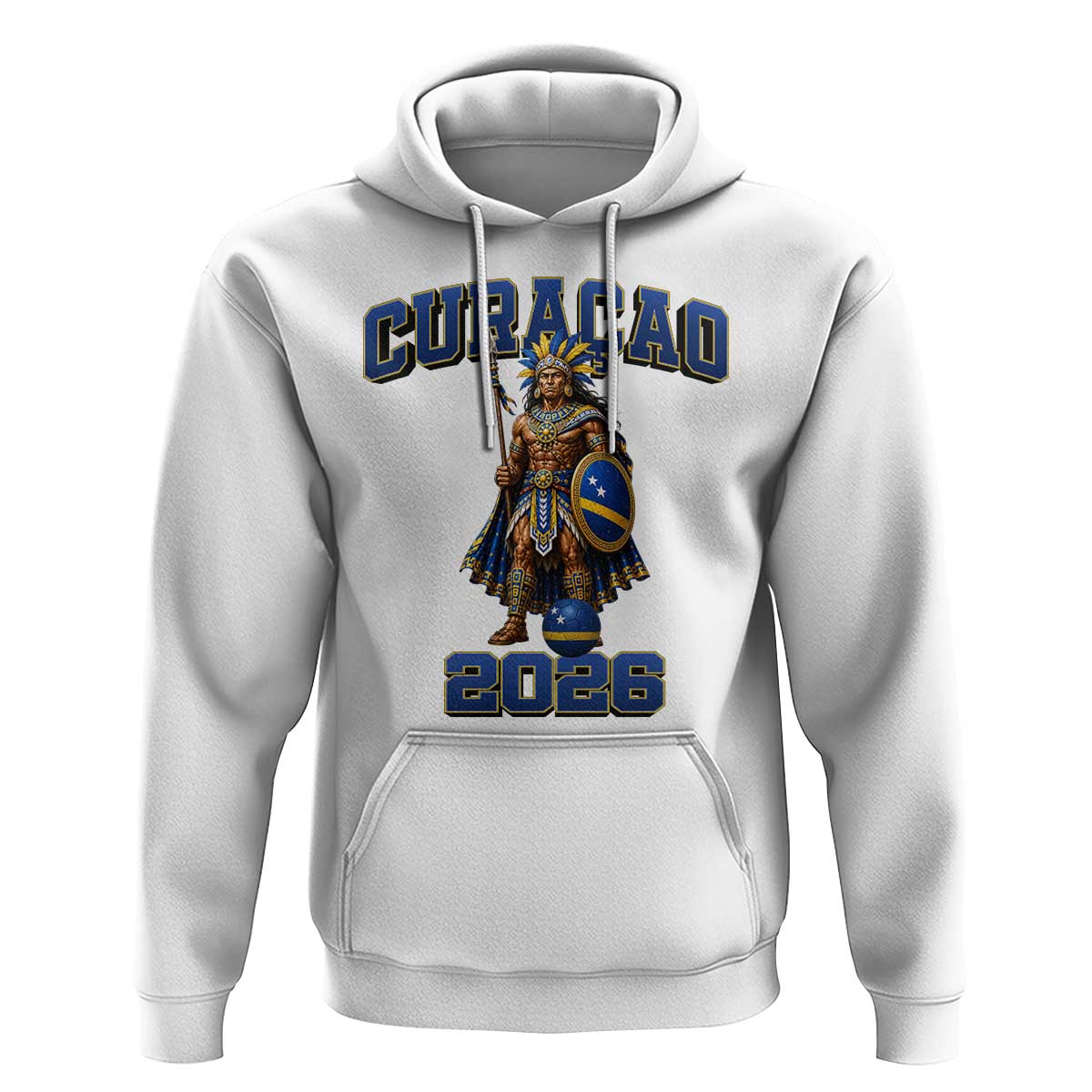Curacao Warrior Football Fan Hoodie Proud Island Game Day Gift