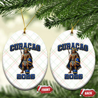 Curacao Warrior Football Fan Ceramic Ornament Proud Island Game Day Gift