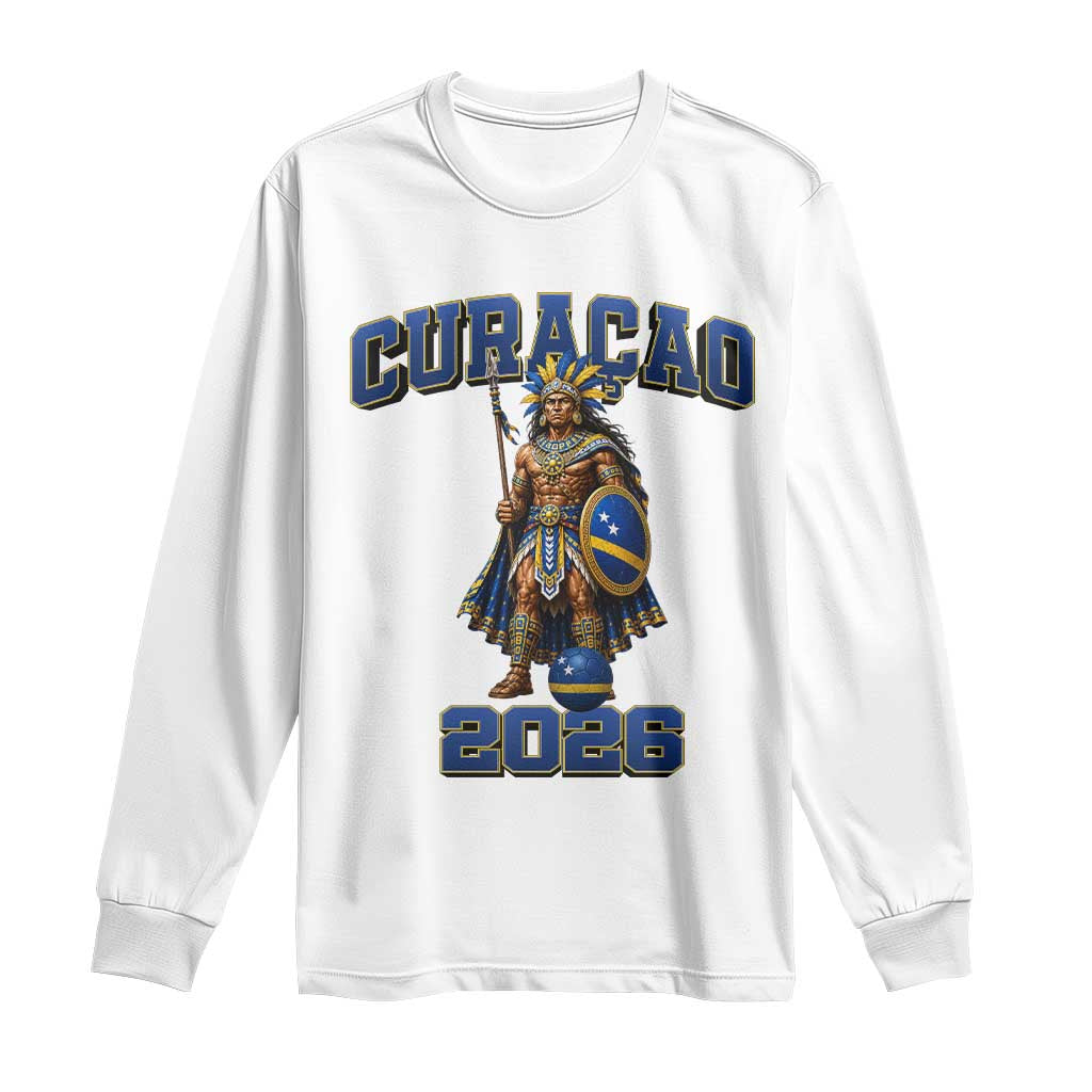 Curacao Warrior Football Fan Long Sleeve Shirt Proud Island Game Day Gift