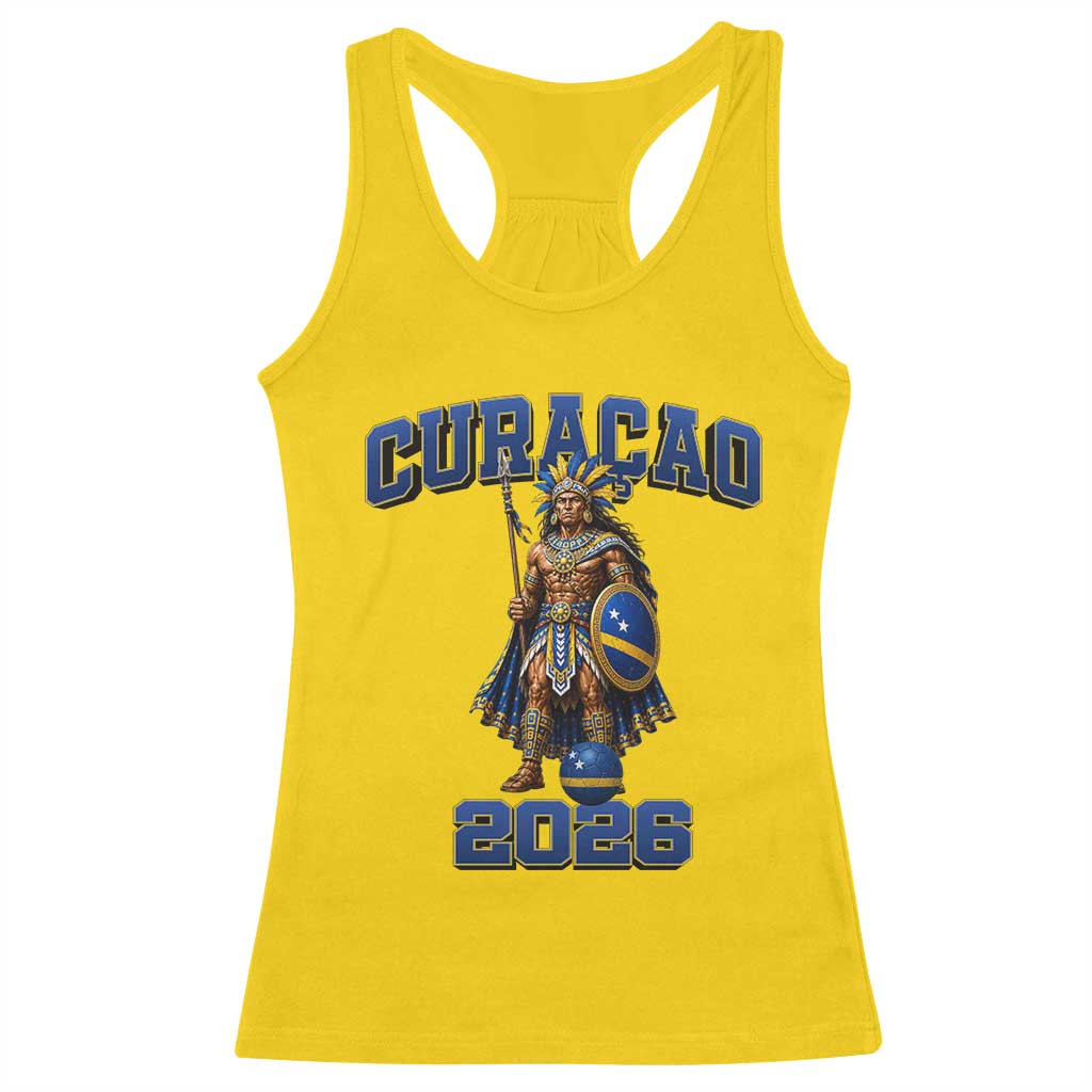 Curacao Warrior Football Fan Racerback Tank Top Proud Island Game Day Gift