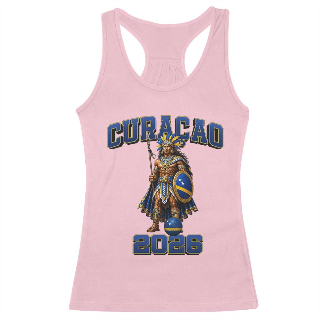 Curacao Warrior Football Fan Racerback Tank Top Proud Island Game Day Gift