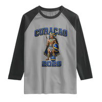 Curacao Warrior Football Fan Raglan Shirt Proud Island Game Day Gift