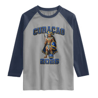 Curacao Warrior Football Fan Raglan Shirt Proud Island Game Day Gift