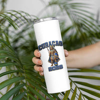 Curacao Warrior Football Fan Skinny Tumbler Proud Island Game Day Gift