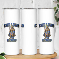 Curacao Warrior Football Fan Skinny Tumbler Proud Island Game Day Gift