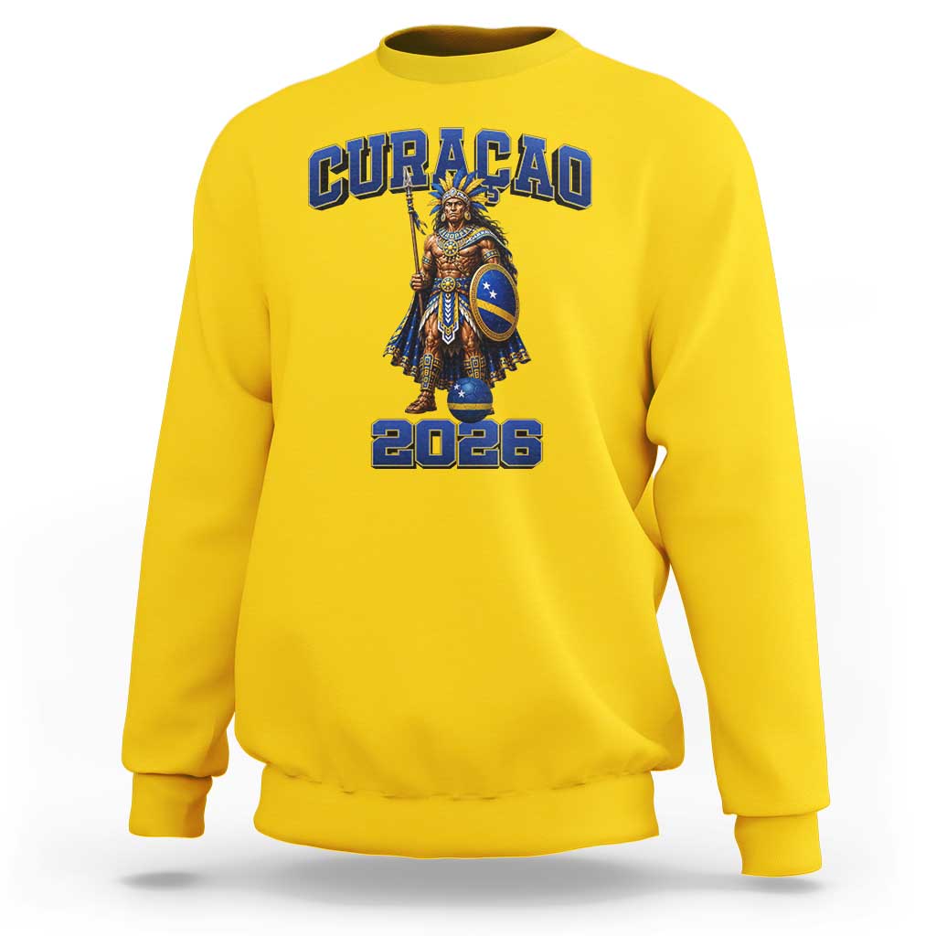 Curacao Warrior Football Fan Sweatshirt Proud Island Game Day Gift
