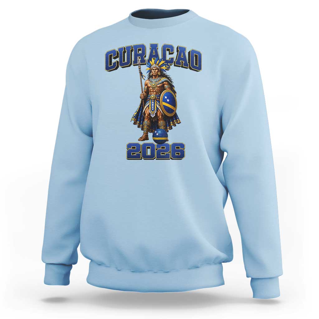 Curacao Warrior Football Fan Sweatshirt Proud Island Game Day Gift