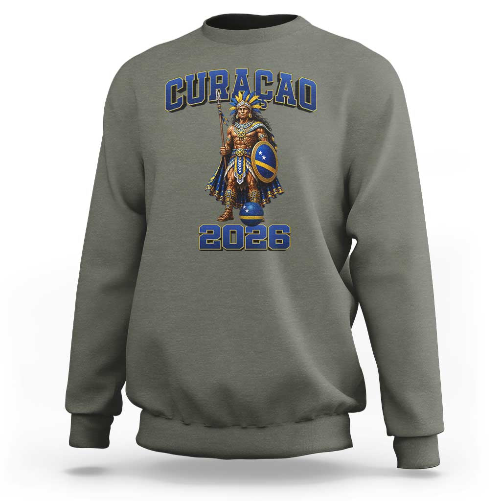 Curacao Warrior Football Fan Sweatshirt Proud Island Game Day Gift