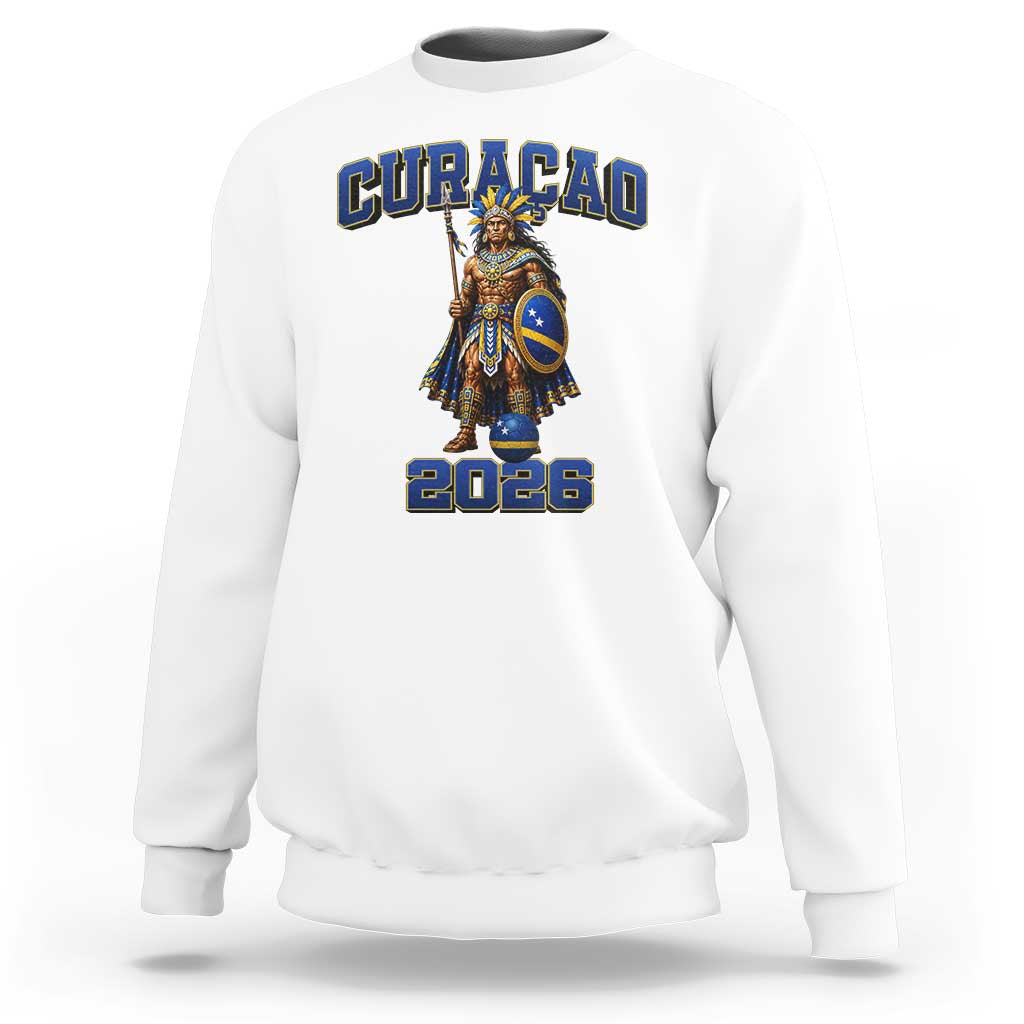 Curacao Warrior Football Fan Sweatshirt Proud Island Game Day Gift