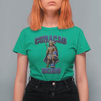 Curacao Warrior Football Fan T Shirt For Women Proud Island Game Day Gift