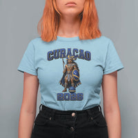 Curacao Warrior Football Fan T Shirt For Women Proud Island Game Day Gift