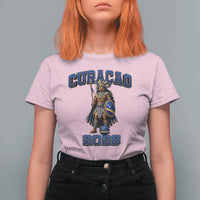 Curacao Warrior Football Fan T Shirt For Women Proud Island Game Day Gift