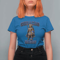 Curacao Warrior Football Fan T Shirt For Women Proud Island Game Day Gift