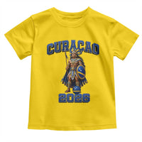 Curacao Warrior Football Fan Toddler T Shirt Proud Island Game Day Gift