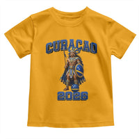 Curacao Warrior Football Fan Toddler T Shirt Proud Island Game Day Gift