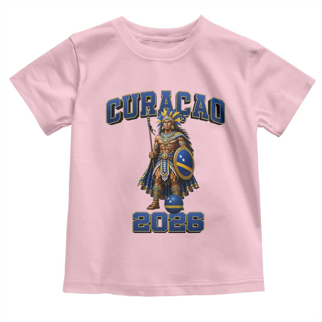 Curacao Warrior Football Fan Toddler T Shirt Proud Island Game Day Gift