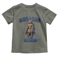 Curacao Warrior Football Fan Toddler T Shirt Proud Island Game Day Gift