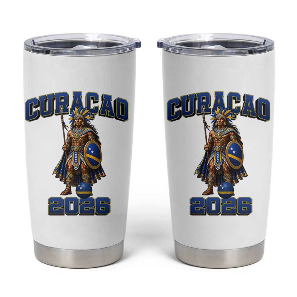 Curacao Warrior Football Fan Tumbler Cup Proud Island Game Day Gift