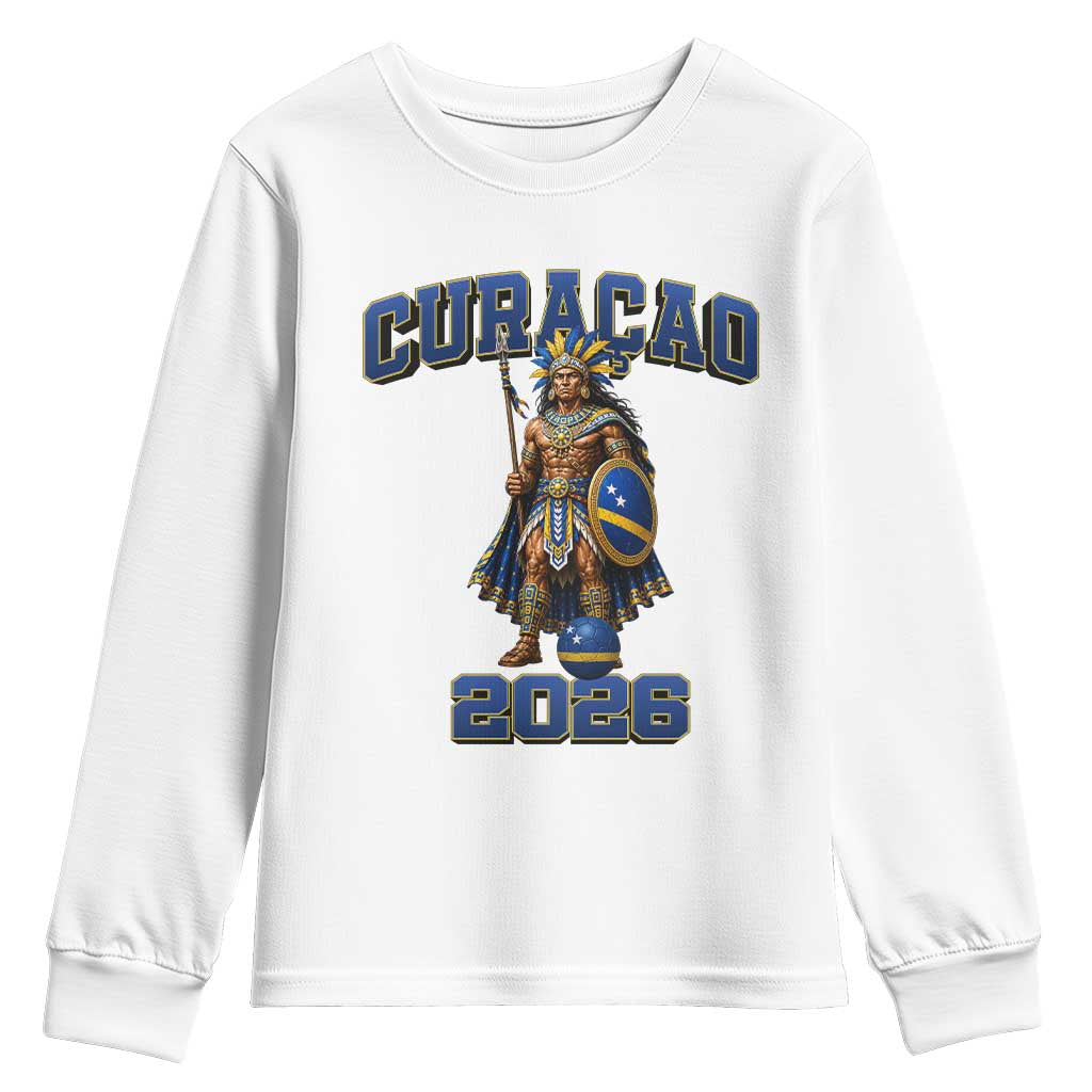 Curacao Warrior Football Fan Youth Sweatshirt Proud Island Game Day Gift