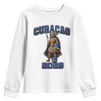 Curacao Warrior Football Fan Youth Sweatshirt Proud Island Game Day Gift