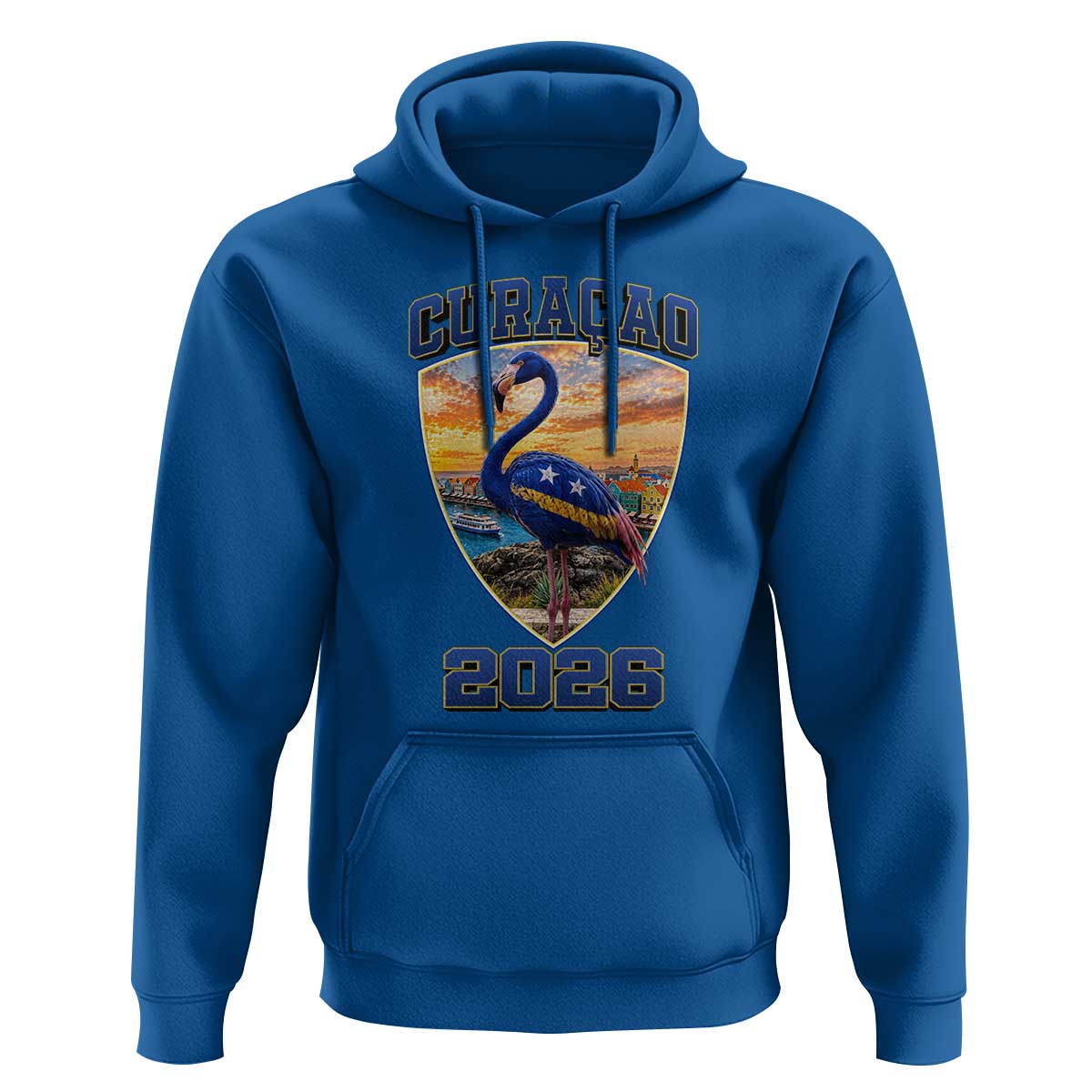 Funny Curacao Flamingo Soccer Lover Hoodie Caribbean Island Gift