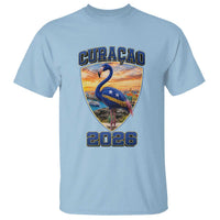 Funny Curacao Flamingo Soccer Lover T Shirt Caribbean Island Gift