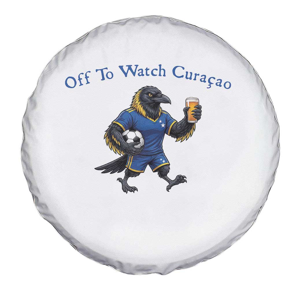 Funny Curacao Bird Soccer Fan Gift Spare Tire Cover Off To Watch Curaçao