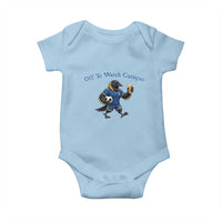 Funny Curacao Bird Soccer Fan Gift Baby Onesie Off To Watch Curaçao