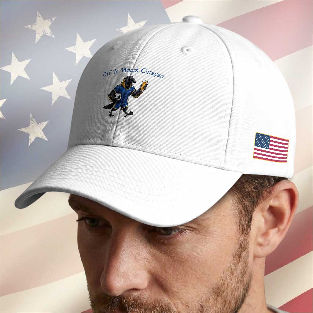 Funny Curacao Bird Soccer Fan Gift Baseball Cap Off To Watch Curaçao
