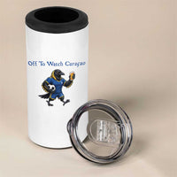 Funny Curacao Bird Soccer Fan Gift 4 in 1 Can Cooler Tumbler Off To Watch Curaçao