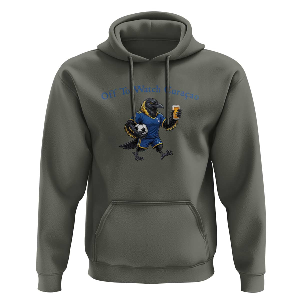 Funny Curacao Bird Soccer Fan Gift Hoodie Off To Watch Curaçao