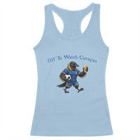 Funny Curacao Bird Soccer Fan Gift Racerback Tank Top Off To Watch Curaçao