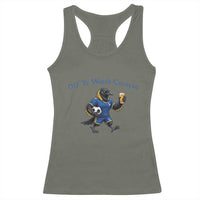 Funny Curacao Bird Soccer Fan Gift Racerback Tank Top Off To Watch Curaçao