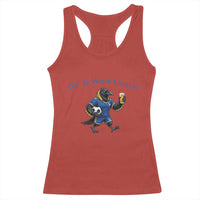 Funny Curacao Bird Soccer Fan Gift Racerback Tank Top Off To Watch Curaçao