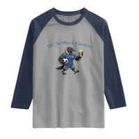 Funny Curacao Bird Soccer Fan Gift Raglan Shirt Off To Watch Curaçao