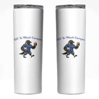 Funny Curacao Bird Soccer Fan Gift Skinny Tumbler Off To Watch Curaçao