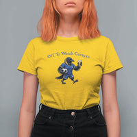 Funny Curacao Bird Soccer Fan Gift T Shirt For Women Off To Watch Curaçao