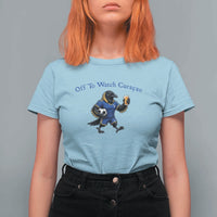 Funny Curacao Bird Soccer Fan Gift T Shirt For Women Off To Watch Curaçao