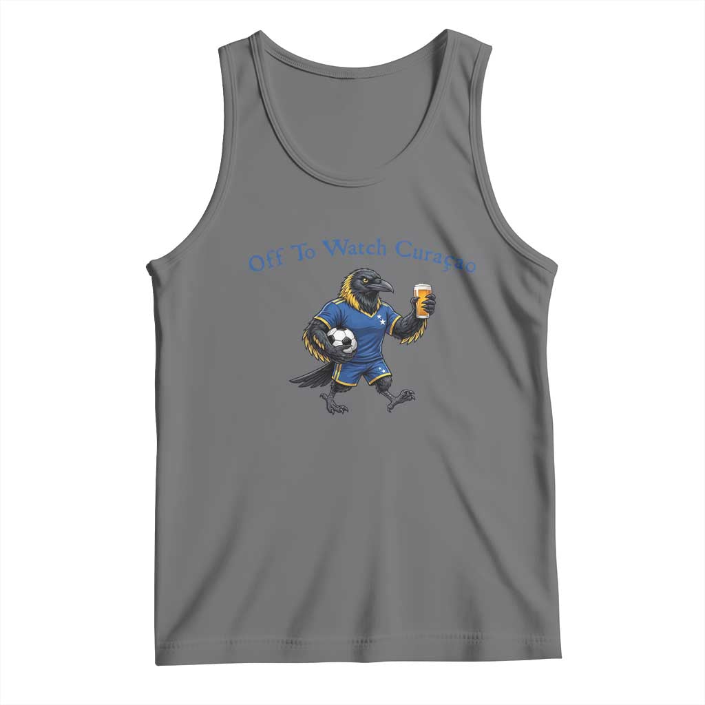 Funny Curacao Bird Soccer Fan Gift Tank Top Off To Watch Curaçao